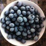 Frozen blueberries