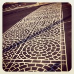 A new crosswalk on Dewdney Street in Maple Ridge